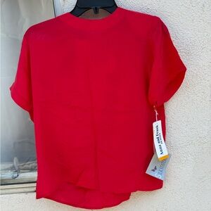 Anna and frank petites red blouse